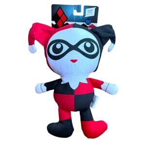 Fetch Harley Quinn 9" Plush Dog Toy Fluffy Squeaker DC Comics Thrash Play NWT